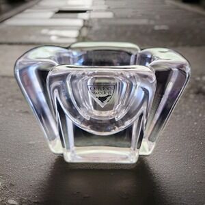 Orrefors Max Sweden Crystal Votive Candle Holder Anna Ehrner Design